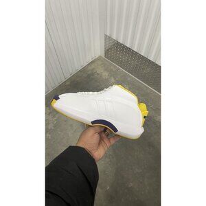 Adidas Crazy 1 Lakers Home 2022 Kobe Bryant White Yellow Purple Mens Size 8